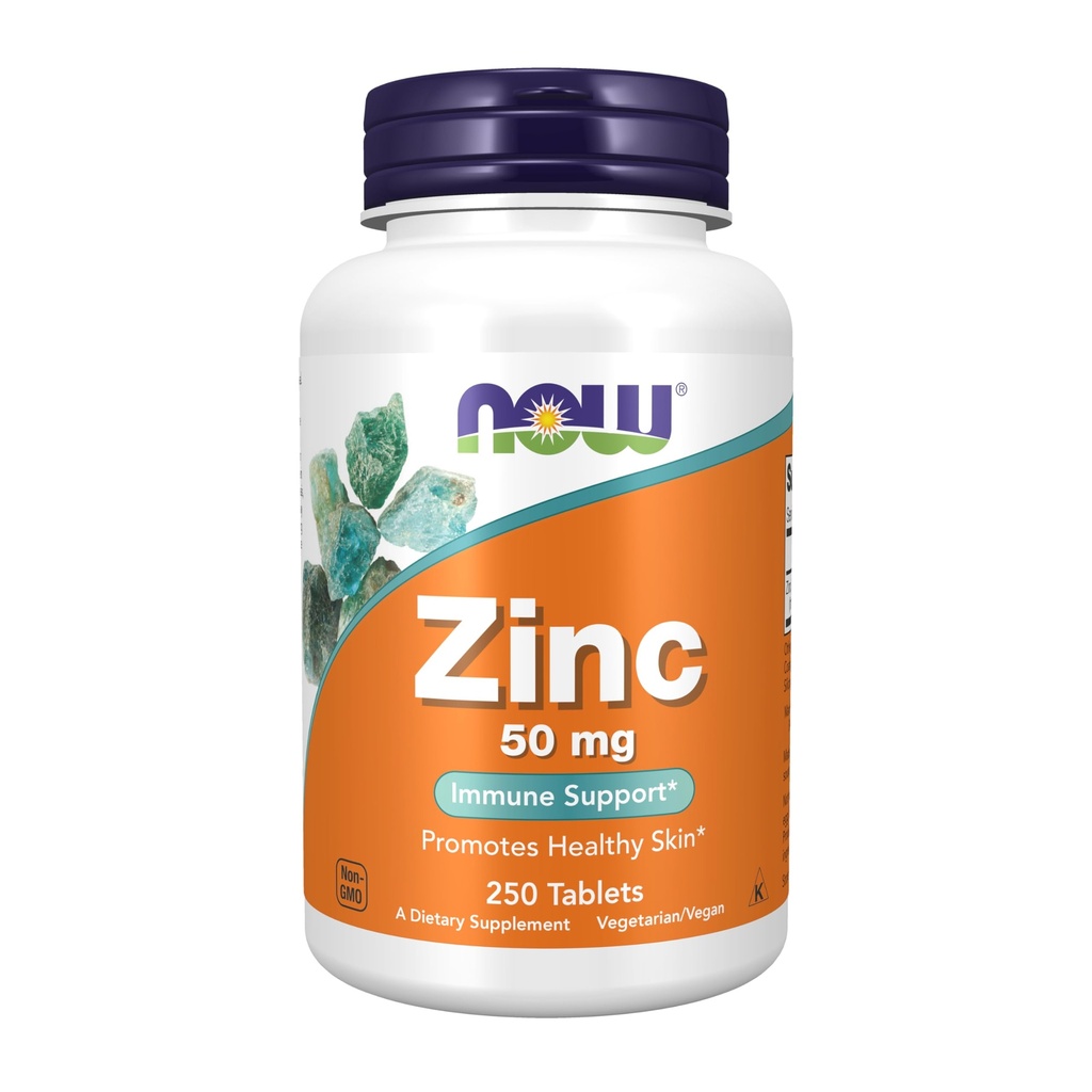 JETZT Nahrungsergänzungsmittel, Zink (Zinc Gluconate) 50 mg, Unterstützt Enzymfunktionen*, Immununterstützung*, 250 Tabletten