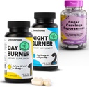 ColonBroom Day & Night Burner Supplements, Gewichtsverlust Pillen (60 Servietten) + Zucker Craving Suppressant - Chromium Picolinate 200mcg (60 Servietten), 3 Artikel