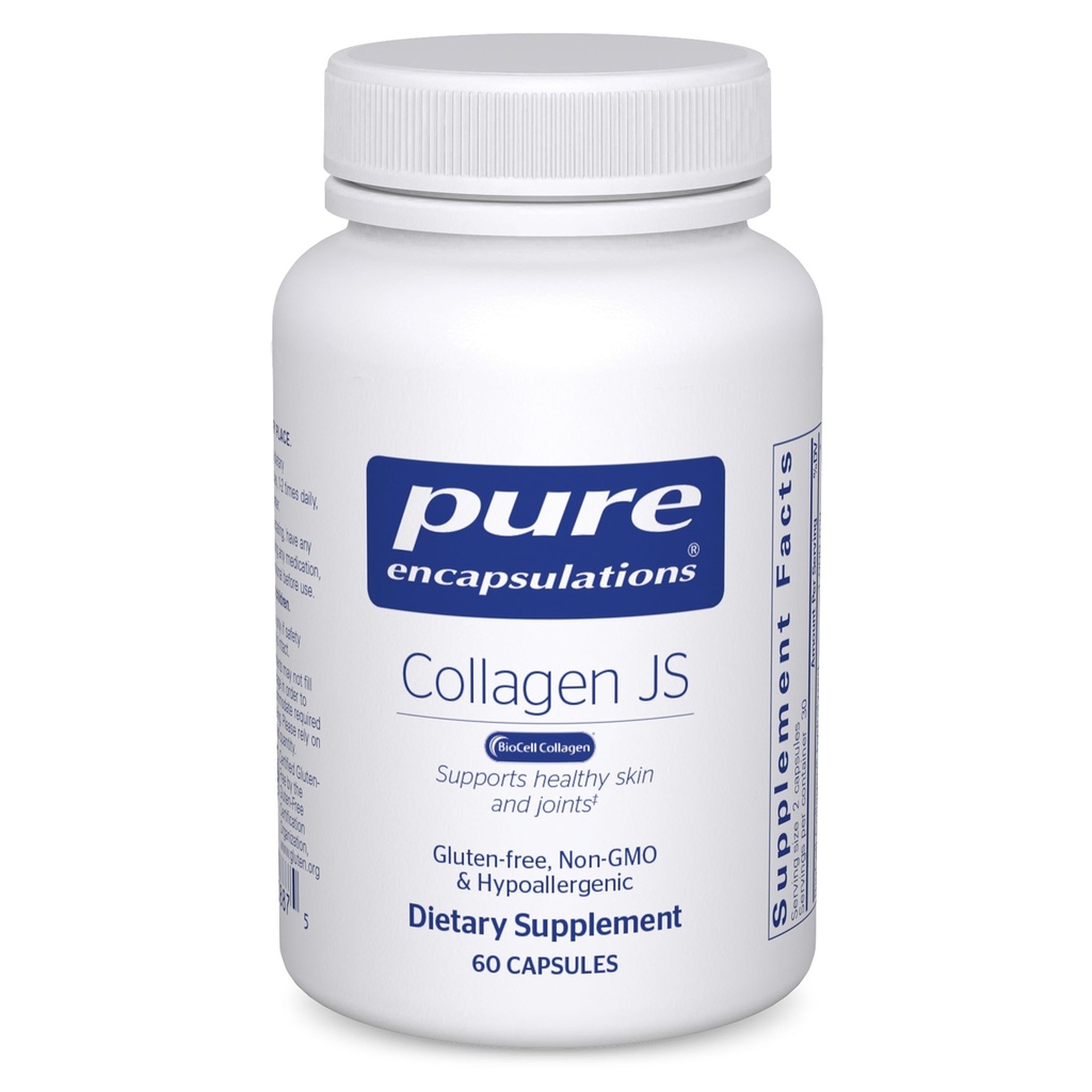 Pure Encapsulations Collagen JS - Skin & Joint Health* - 1000 mg Hydrolyzed Biocell Collagen - Gluten Free & Non-GMO - 60 Kapseln