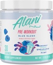 Alani Nu Pre Workout Powder Blue Slush, Amino Energy Boost, Endurance Supplement, Sugar Free, 200mg Koffein, L-Theanin, Beta-Alanin, L-Citrullin, 30 Servierungen