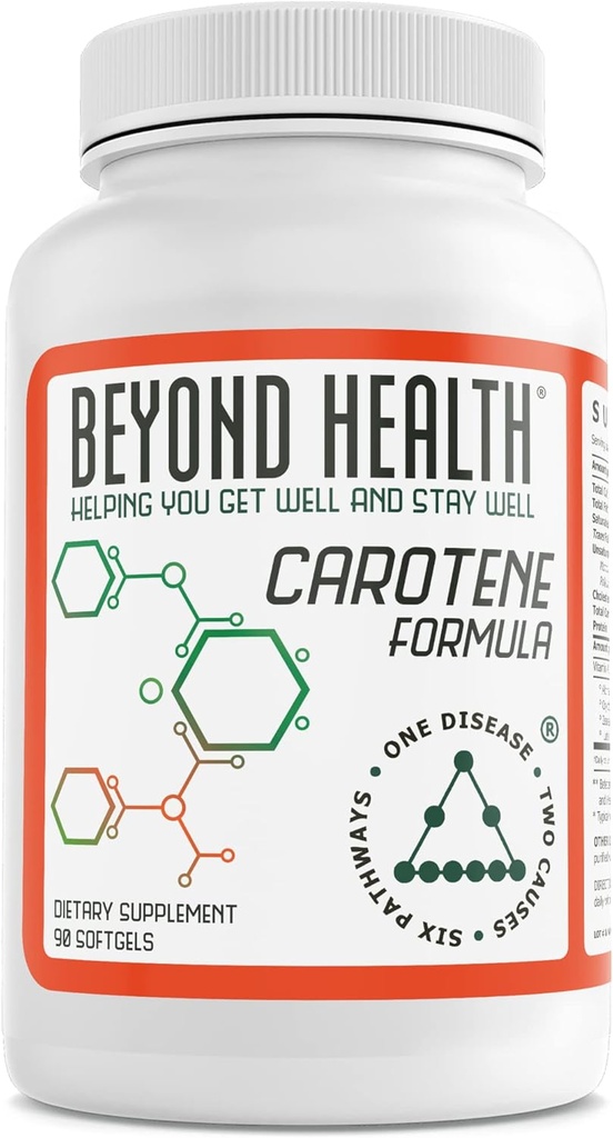 Jenseits der Gesundheit Caroten Formel 90 Softgels - Ergänzung mit Carotenoiden infundiert