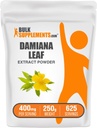 BulkSupplements.com Damiana Extract Powder - Damiana Supplement, Kräuterergänzung - Vegan & Glutenfrei, 400mg pro Servierung, 250g (8.8 oz) (Pack von 1)