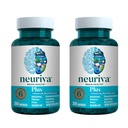 NEURIVA Plus Brain Supplement für Speicher, Fokus & Konzentration + Kognitive Funktion mit klinisch getesteten Nootropics Phosphatidylserin und Neurofactor, VIT B6 & B12, 30 Count Capsules (2 Pack)