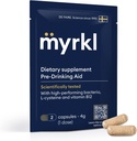 Einzigartige Pre-Drinking-Ergänzung für Liver Health Support, Hilft Morning Energy mit High-Performing Probiotic, L Cystein & Vitamin B12, Social Evening, Party & Vacation Essentials, 10 Kapseln