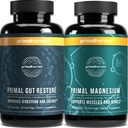 Primal Harvest Primal Gut Restore und Primal Magnesium Supplement 2 Pack Bundle (180 Kapseln)
