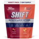 Echte Ketone BHB Exogene Ketone Getränke Mix Packets Keto Elektrolyte Pulver-Packets kein Zucker mit 4 Haupt Fasting Elektrolyte Plus Hydrating patentierte Keto BHB - 7 Count Peach, Mischbeere
