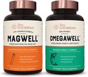 Live Conscious OmegaWell Fish Oil & MagWell Magnesium Zink & Vitamin D3 | Knochen & Herz Gesundheit, Immunsystem Unterstützung + Herz, Gehirn & Gelenk Unterstützung