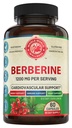 1200mg Berberine Herbal Health Capsules Support Heart and Cardiovascular Health, Help Maintain Healthy Cholesterol, Triglyceride, Blood Sugar Levels, Supports Digestion, Boosts Metabolism, 60 Capsules