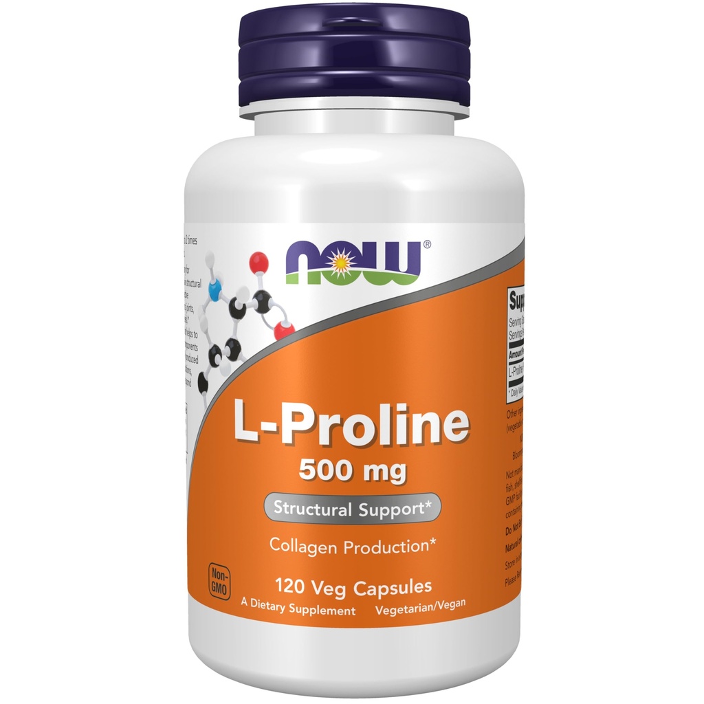 Jetzt Lebensmittel L-Proline 500mg, Veg-Capsules, 120-Count (Pack von 2)