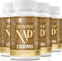 1500 MG Liposomal NAD+, 98%+ Absorption, NAD+ Ergänzung für Frauen und Männer mit TMG, für Aging Defense, Cellular Energy, Heart & Brain Function, Longevity, 240 Softgels
