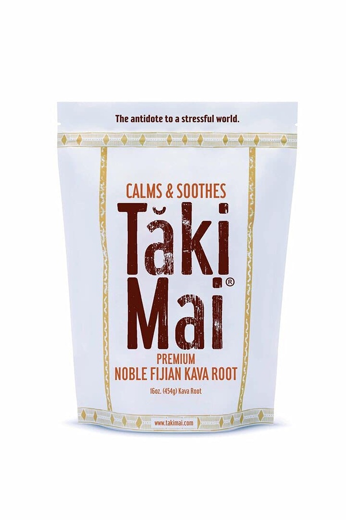 Taki Mai Noble Kava Kava Root Powder 16oz – Authentic Traditional Grind, Natürliche Erholung, Restvolle Nächte und ruhige Rituale, 100% reine Noble Kava