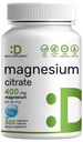 Magnesium Citrate 400mg pro Servierung, 300 Veggie Kapseln – Chelat, leicht absorbiert, gereinigtes Trace Mineral – Muskel, Herz und Verdauungsunterstützung – Non-GMO