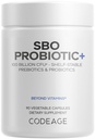 Codeage SBO Probiotics, 100 Billion CFUs pro Servieren, Multi Strain Soil basierte Organismen Mischung und Organic Fermented Botanical Blend, Regal-Stable, 90 Kapseln