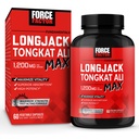 Kraftfaktor Longjack Tongkat Ali Max für Männer, männliche Stamina und Vitalitätsergänzung mit Tongkat Ali Extract und Key Natural Ingredients for Superior Absorption, 1200mg, 60 Kapseln hergestellt