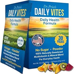 Dr. Price's Vitamins Multivitamin for Women and Men - Supplement Powder Packs - 30 Packungen - B Complex Vitamin Supplement - Daily Vites - Minerals for Water - No Sugar, Non GMO, Gluten Free Drink Mix
