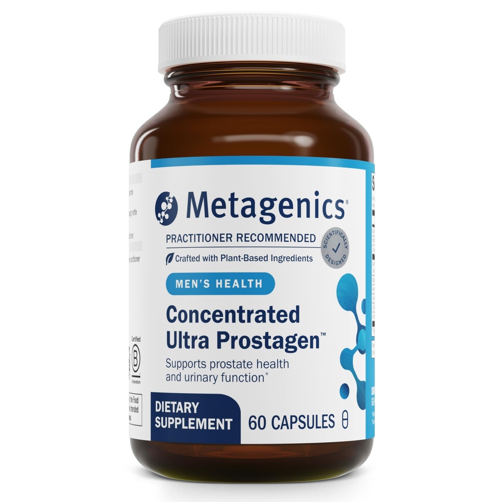 Metagenics Concentrated Ultra Prostagen - Prostata & Urinary Health mit Sägepalme, Stinging Nettle, Lycopin & Zink - unterstützt Hormonal Balance & Immune Health* - Non-GMO- 60 Kapseln