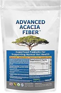 Bio-Akazie-Faserpulver Präbiotische lösliche Faserpulver Perfekte Badausflüge, Verdauung, IBS Relief, Leaky Gut Repair 24oz w/Scooper