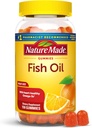 Naturgemachtes Fischöl Omega 3 Gummis, Omega 3 Fischöl Ergänzungen, Gesunde Herzunterstützung, 150 Gummis, 75 Tage Versorgung