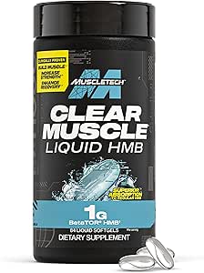 Muscletech HMB ergänzt 1000mg, Klarer Muskel (84 flüssige Weichgele) - Höchster Grad HMB für Lean Muskel & Recovery, HMB Freie Säure Muskelergänzung, Hilfe Entschärfen Muskelaufbruch, Verpackung Mai Vary