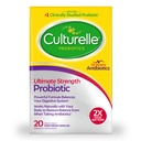 Culturelle Ultimate Strength Probiotic for Men and Women, Most Clinical Studyd Probiotic Strain, 20 Billion CFUs, unterstützt okziale Durchfall, Gas & Bloating, Non-GMO, 20 Count