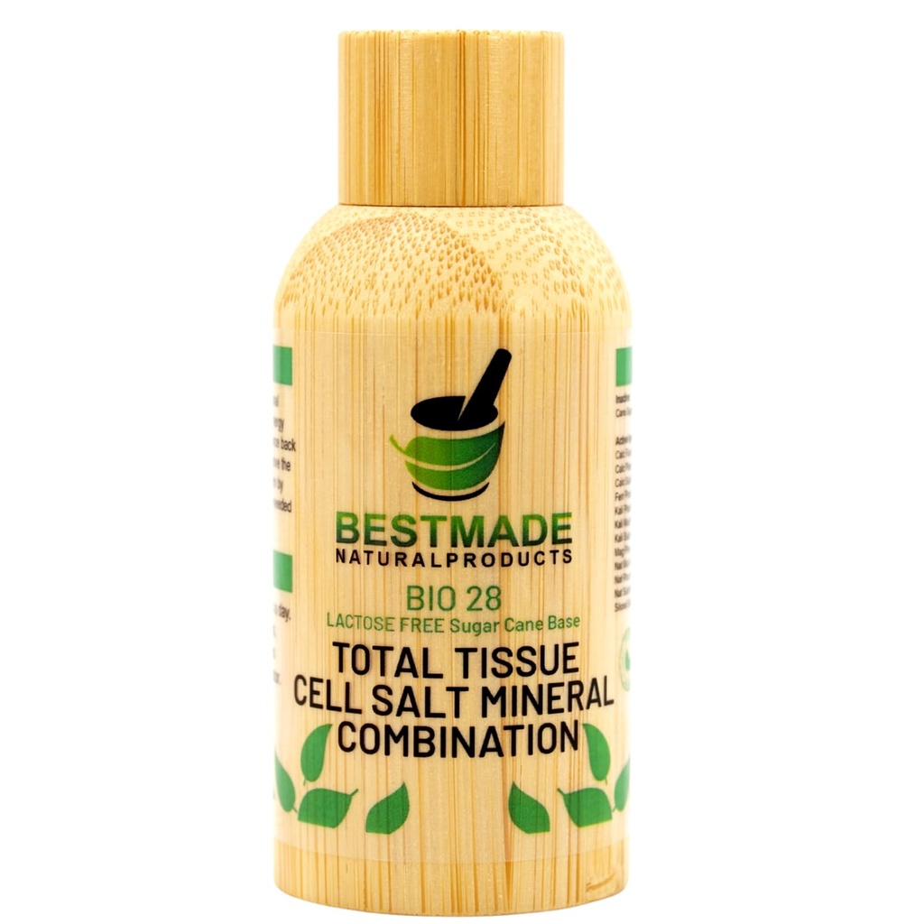 Bestmade Total Tissue Cell Salt Mineral Combination, BIO28 Lactose-Free - Hilft Body Absorb Nährstoffe, erhöht Energie Levels, verbessert Schlafmuster und Restores Vitalität, Vegan, 350 Pellets