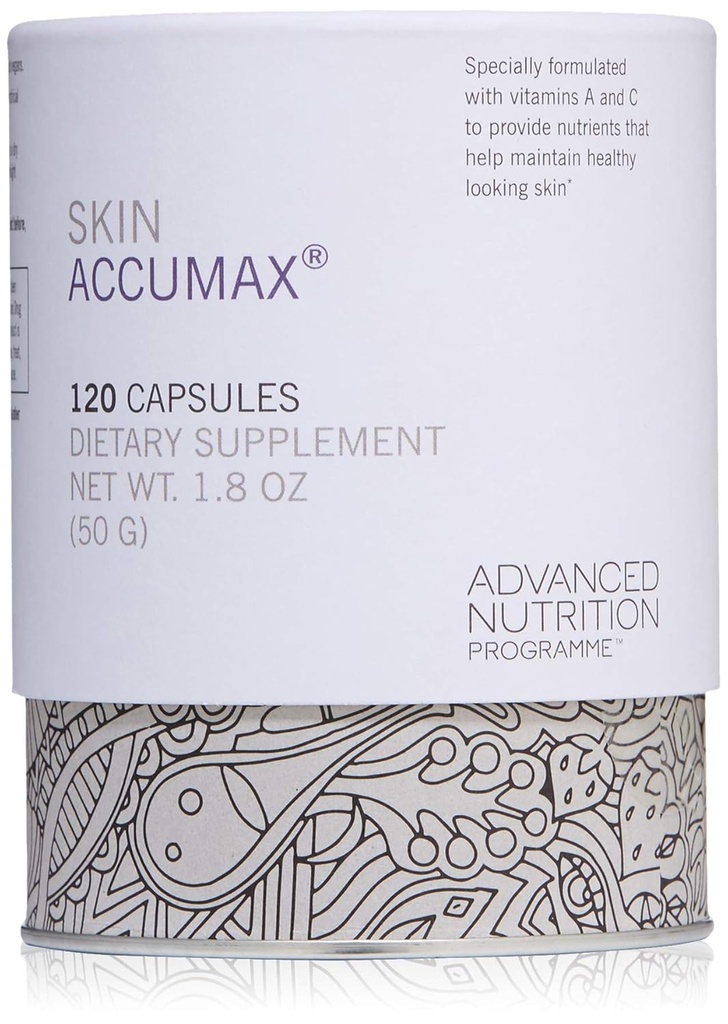 jane iredale Haut Accumax Nahrungsergänzungsmittel Kapseln verbessern Akne und fördern gesunde Haut enthält Vitamin A, C und E Vegan & Gluten-frei