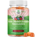 USDA Organic Kids Multivitamin Gummis - Vegan Bio Multivitamin für Kinder 2+ mit 14 essentiellen Vitaminen und Mineralstoffen - Daily Gummy Multivitamine Vegan Nut Free & Non-GMO (120 Count)