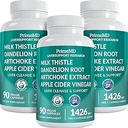 32-in-1 Liver Cleanse Detox and Repair with Milk Thistle, Silymarin, Artichoke Extract, Beetroot Powder - Gallbladder Supplement with Active Liver Health Formula - 1426mg (90ct, Pack of 3)