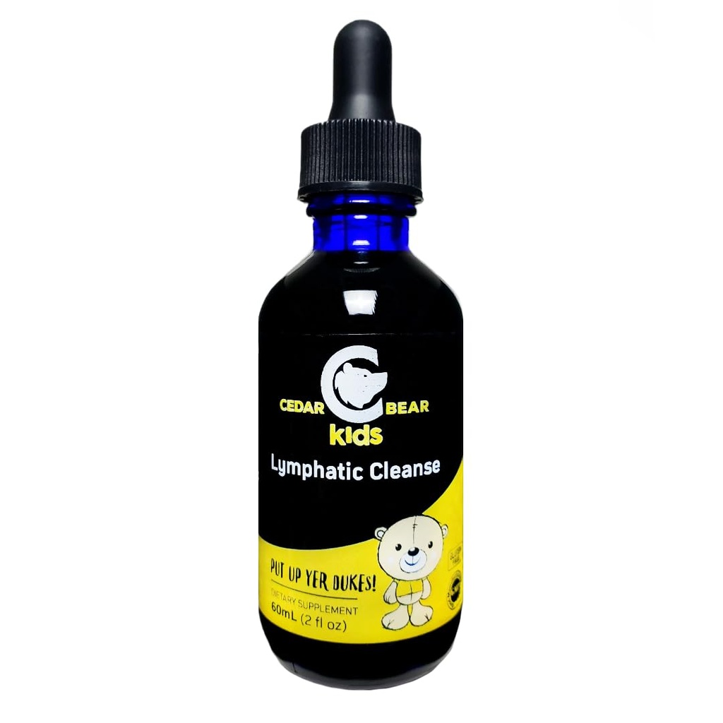 Zedernbär Lymphatic Cleanse für Kinder - Flüssige Kräuter-Ergänzung, die gesunde Lymphe und Immun Funktion 2 fl oz (Pack von 1)