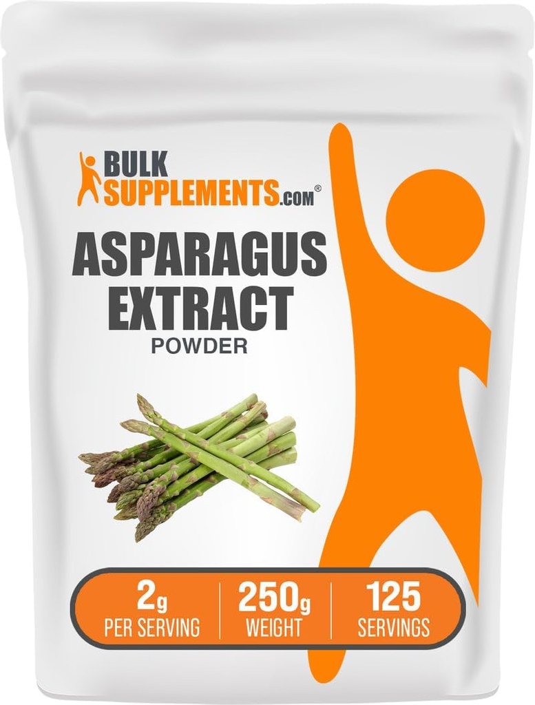 BulkSupplements.com Spargelextrakt Pulver - Kräuterergänzung, Shatavari Pulver - Glutenfrei, 2g pro Servierung, 250g (8.8 oz) (Pack von 1)
