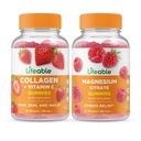 Lebensfähiges Kollagen & Vitamin C + Magnesium, Gummie Bundle - Große Verkostung, Vitamin-Ergänzung, Glutenfrei, GVOfrei, Kaugummi