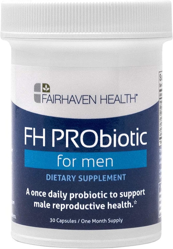 Fairhaven Health FH PRObiotic für Männer | Male Fruchtbarkeitsergänzung | 6 Probiotische Strains zu unterstützen männliche Fruchtbarkeit | Gluten und Soy Free | 1 Monat Versorgung