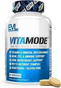 EVL Advanced Daily Multivitamin - Men's Multivitamin with Essential Minerals Phytonutrient Complex and VitaMode Active Mens Vitamins for Energy with Lycopene for Muscle Bone and Immune Support