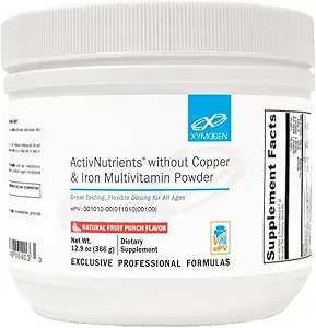 XYMOGEN ActivNutrients Ohne Kupfer & Eisen Multivitamin Pulver - Frucht-Punch (12.9 oz)