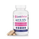Just Thrive Gut 4-tify - Gut Health Supplements für Damen und Herren - Anti Bloat, 90 Gemüsekapseln