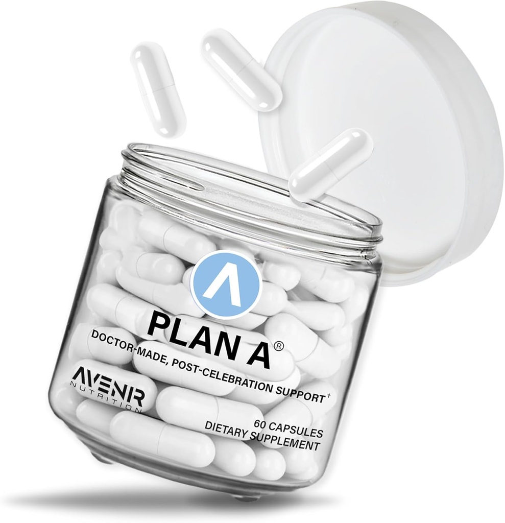 Plan A - Nachbelebung Relief & Morning Restore, Dehydration & Kopfschmerzen Unterstützung - Dihydromyricetin DHM & L Cystein - 45 Kapseln