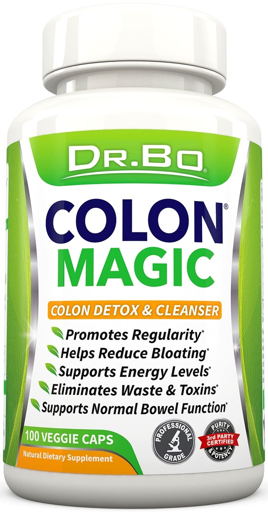 Colon Cleanse Detox Formel - Natürliche Bowel Cleanser Pillen für Darm Bloating & Fast Digestive Cleansing - Tägliche Verbrauchshilfe Ergänzung Gut, Belly, Stomach - Frauen Männer Kräutergewicht Flush