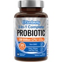 Probiotics 120 Billion CFU, Probiotika für Männer & Frauen, Präbiotika + Verdauungsenzyme, Höchste Potenz, 3-in-1 Komplette Probiotika, Verdauungsunterstützung, 30 Caps