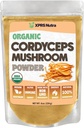 XPRS Nutra Organic Cordyceps Pilzpulver - Premium Cordyceps Pilze - Echte Pilze Cordyceps Pulverergänzung für Energie und Immununterstützung - Vegan-Friendly Pilz Cordyceps (8 oz)