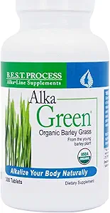 Alka•Green Tablets bestes Verfahren Alkali — Nährstoffdichte organische Gerste Grasergänzung — natürliche Quelle von Enzymen & Aminosäuren