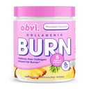 Obvi Collagenic Burn Powder | Multi-Collagen Peptide Mischung mit GBB, Ashwagandha & Green Coffee | Ananas Kokosnuss, 25 Portionen