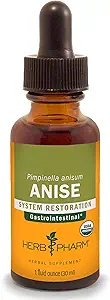Kräuter Pharm Certified Organic Anise Liquid Extract für Verdauungsunterstützung, 1 Fl Oz (Pack mit 1) 1 Fl Oz