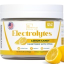 Zero Sugar - Lemon Candy Electrolytes Powder - Refreshing Hydration - Koffeinfreie Energie mit allen natürlichen Inhaltsstoffen - Vegan, Keto & Paleo - Sugar Free Electrolytes Powder Drink Mix - 37 Portionen