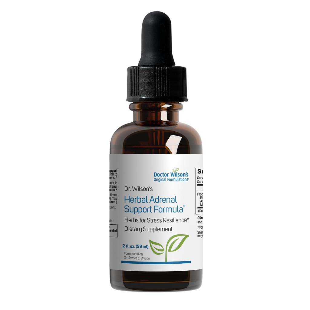 Dr. Wilson's Herbal Adrenal Support Formula adaptogenic Kräuter für täglichen Gebrauch, Schlaf- und Energieunterstützung 2 Unzen