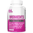 Evlution Nutrition Women's Multivitamin - Full Spectrum Vitamins & Minerals, Immungesundheit, Vitamin C & D, Eisen, Zink, Antioxidantien & Bioflavonoide, Haut, Haar, Knochen, Augengesundheit, 120 Tabletten, 60 Tage