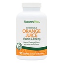 Natures Plus Orangensaft Kaubares Vitamin C - 500 mg, 90 Tabletten - Hohe Potenz Immun- und Gefäßgesundheitsunterstützungsergänzung, Antioxidans - Gentle On Stomach - Vegetarisch, Glutenfrei - 90 Servierungen