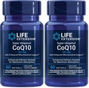 Life Extension Super Ubiquinol CoQ10 mit Enhanced Mitochondrial Support, Potent Heart Health & Cellular Energy Production Support,Ultra-absorbierbar,Glutenfrei,Non-GMO, 100 mg, 60 Softgel (Pack von 2)