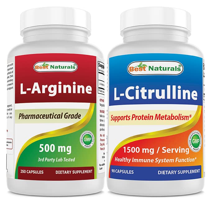 Best Naturals L-Arginin 500mg & L-Citrullin 1500mg