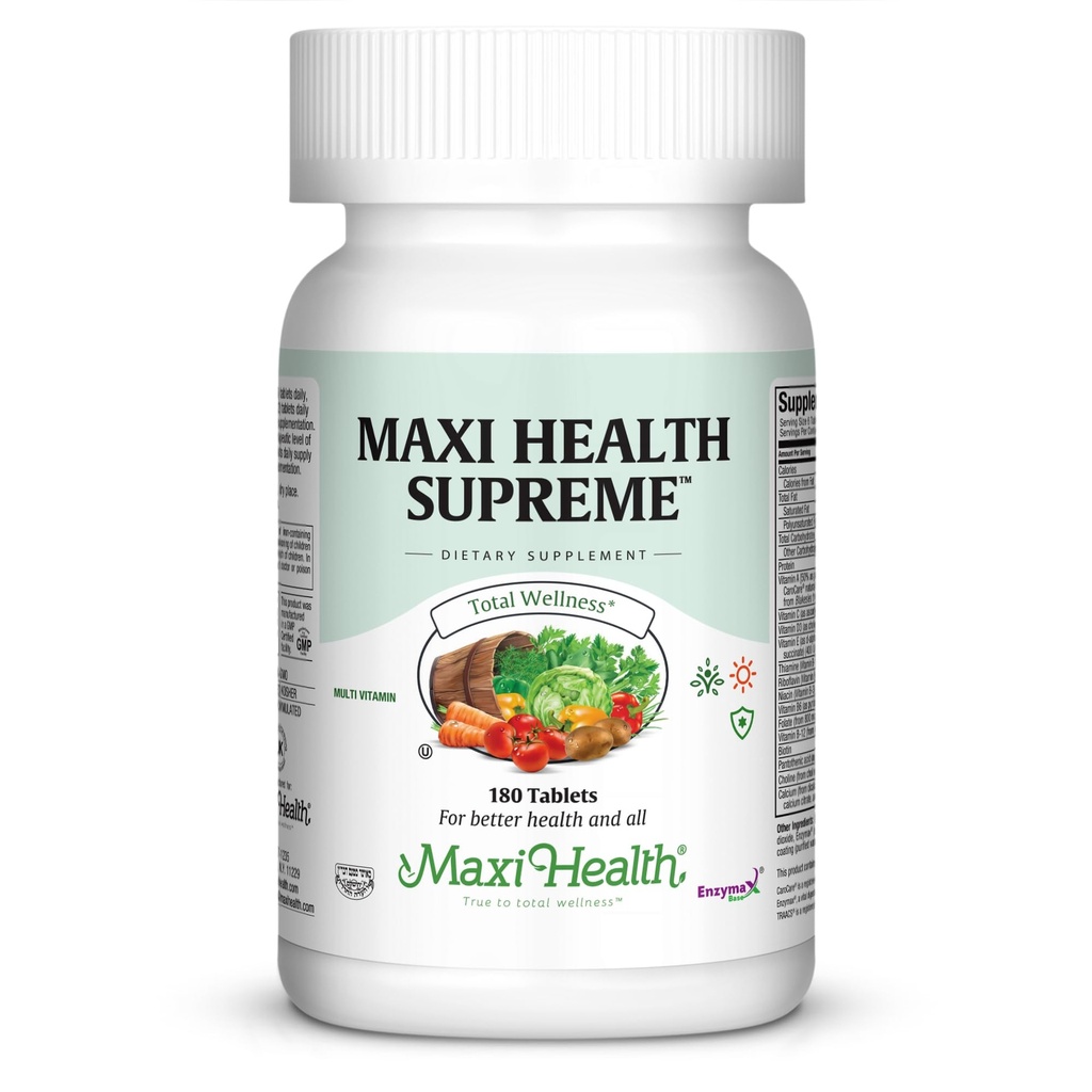 Multivitamin für Männer & Frauen – Supreme High Potency Daily Multi mit Mineralien, CoQ10 & Antioxidantien – Energie, Immununterstützung, Knochen, Herz & Wellness – Vitamin A, C, D, E, B12, B6 & Biotin 180 Tabletten
