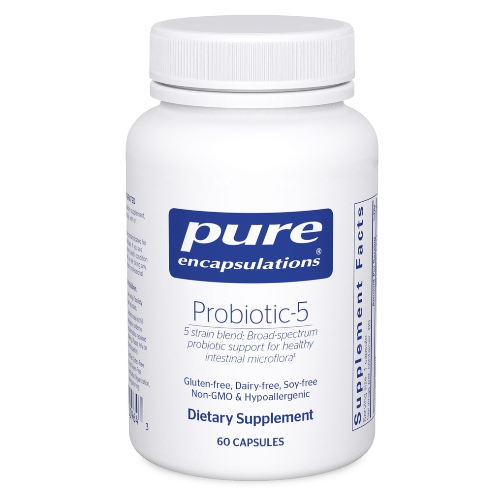Pure Encapsulations Probiotic-5 | Dairy and Soy Free Probiotic Blend, um Immun- und Magen-Darm-Gesundheit zu unterstützen | 60 Kapseln
